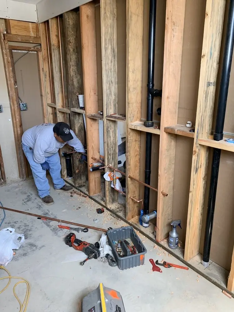 Commercial rough-in plumbing for Gas Line Repair in Flagtown